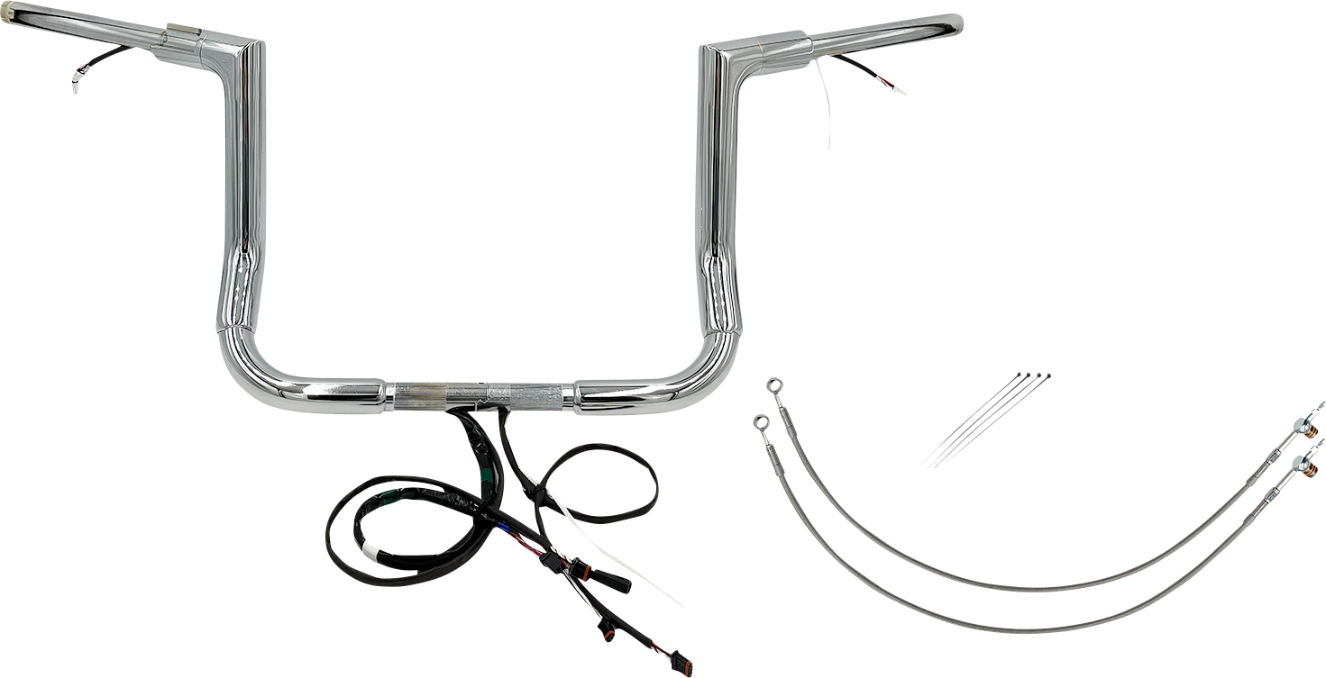Fat Baggers, Inc. Plug & Play EZ Install 1-1/2" Flat Top Handlebar Kit 602212