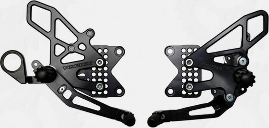 Vortex Adjustable Rear Set Version 2 Black RS188K