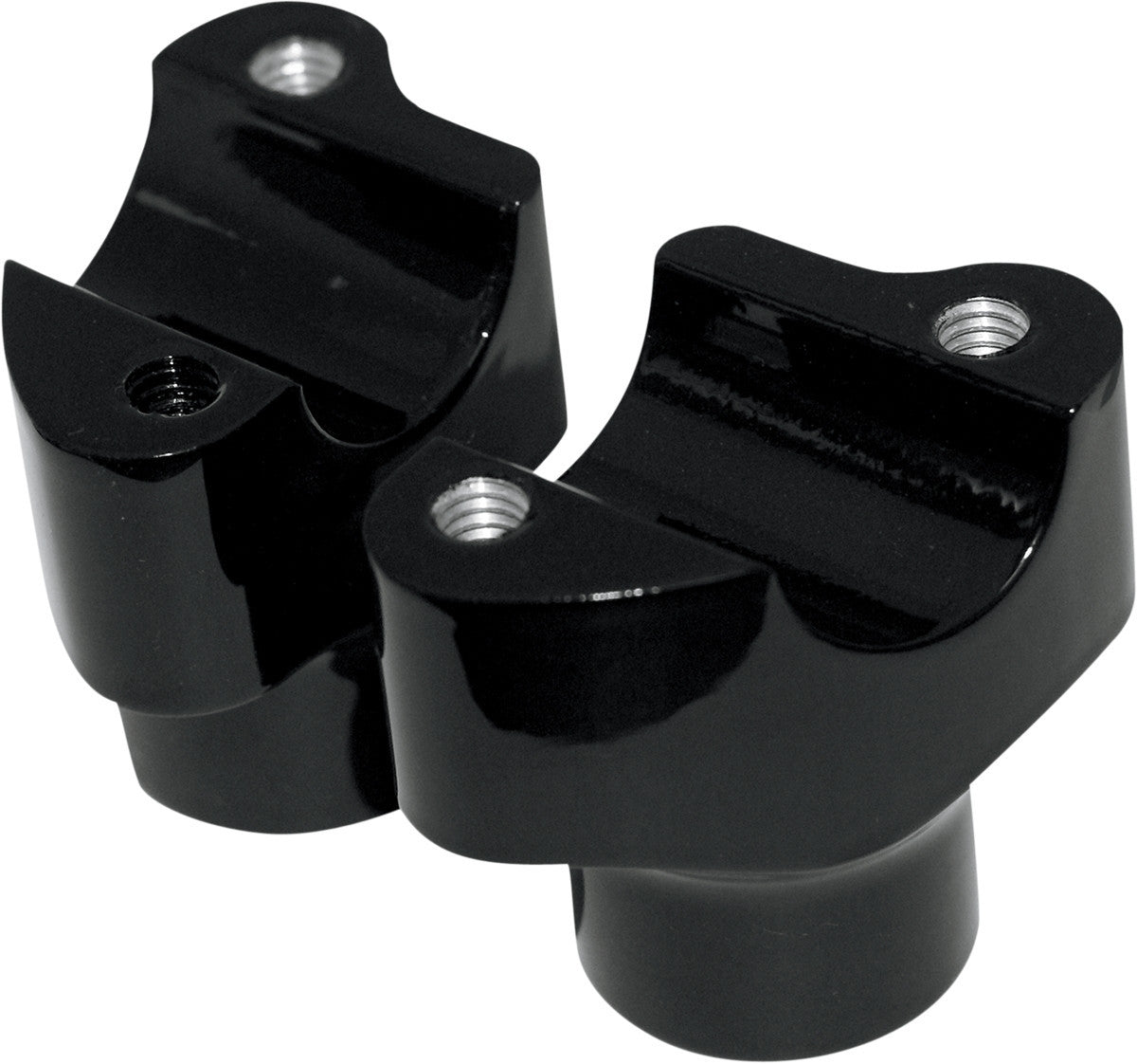 Drag Specialties 1 1/4in. Straight Buffalo Risers 1 1/2in. - Black 0602-0350
