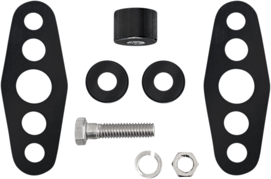 Memphis Shades Headlight Extension Block Long Black MEB9896