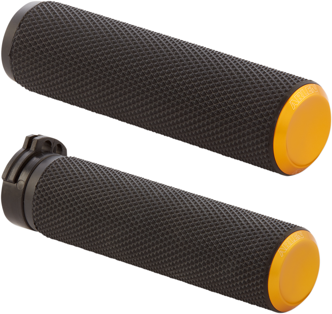 Arlen Ness Cable Fusion Series Grips Gold Knurled 07-337