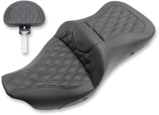 Saddlemen Heated Extended Reach Road Sofa LS Seat/Drivers Backrest 80807B-184...