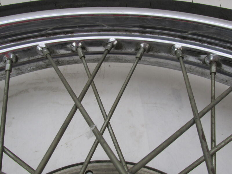 Harley Davidson 21 X 2.5 Front Chrome Wheel & Tire w/ Single Disc 44138-83A