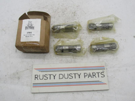 Set of 4 Mad Dog  NOS Harley Davidson Big Twin Evo Lifters 1501