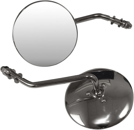 Emgo Chrome Universal Steel Mirrors Pair 20-21794