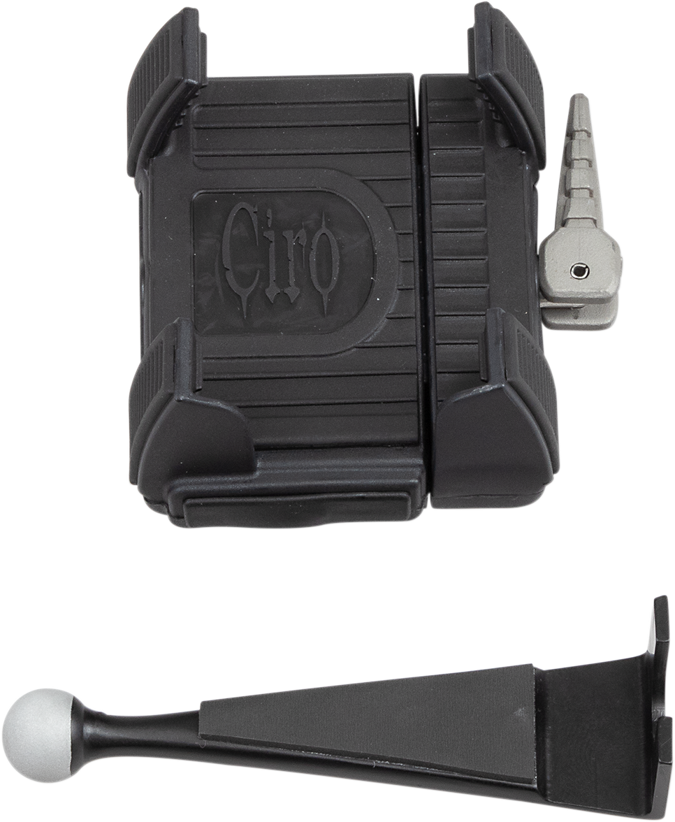 CIRO Smartphone / GPS Holders With Fairing Mount Chrome w/o Charger 50316