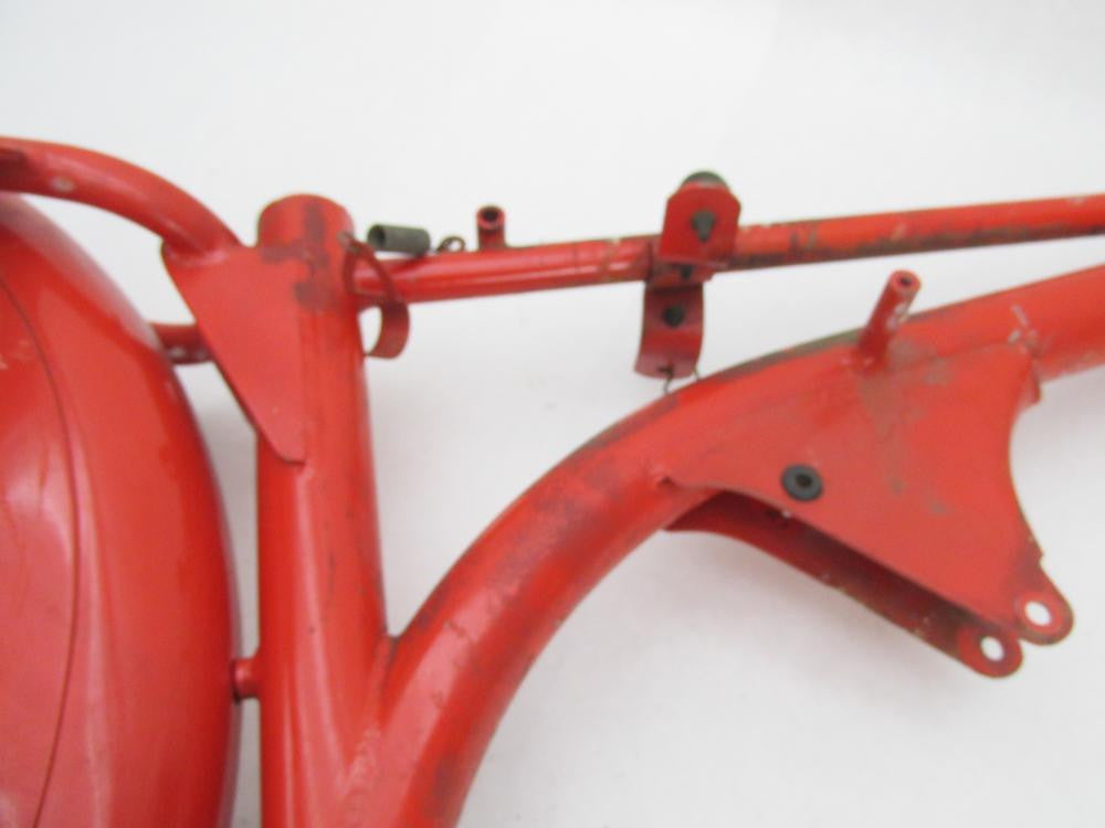 Harley Aermacchi 1966 M50S Red Frame w/ Rear Shocks Swingarm, Fender &
