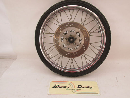 Harley Davidson 21 X 2.5 Front Chrome Wheel & Tire w/ Single Disc 44138-83A