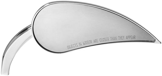 Arlen Ness Micro Die-Cast Rad III Teardrop Mirror Die-Cast Stem - Chrome Righ...