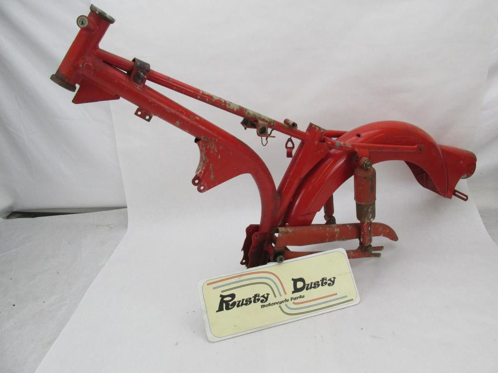 Harley Aermacchi 1966 M50S Red Frame w/ Rear Shocks Swingarm, Fender &