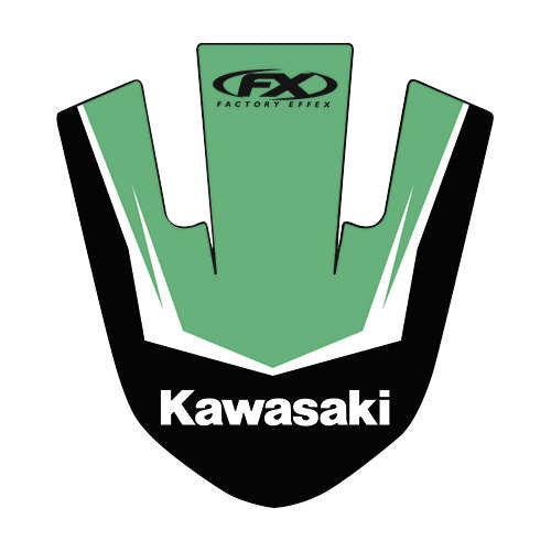 Factory Effex Front Fender Graphic Kit Green 19-30116