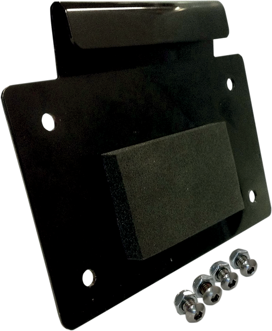 Alloy Art License Plate Mount Anodized Black LD-1