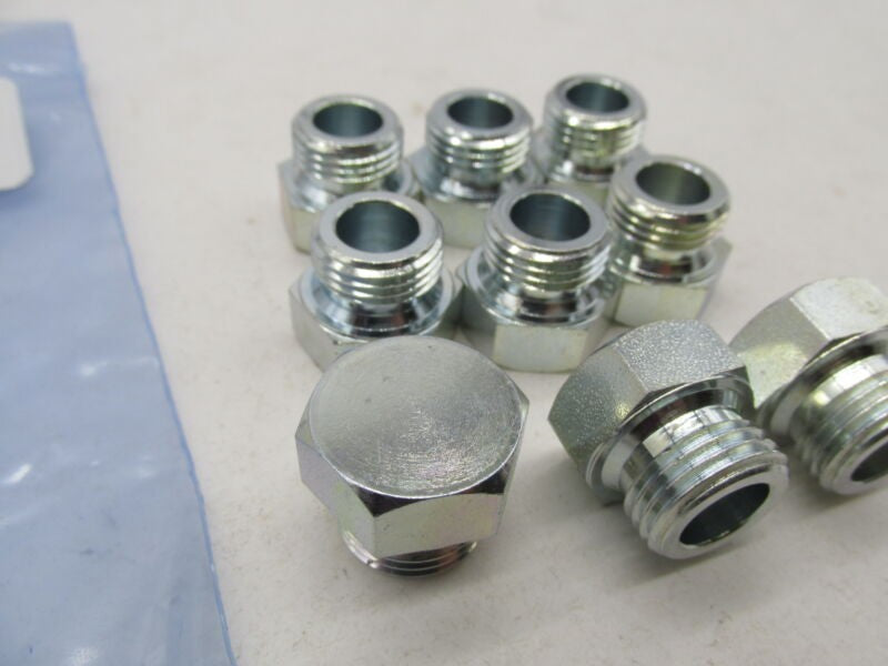 Lot of 9 Harley Davidson Genuine NOS Chrome Oil Tank Plugs 704
