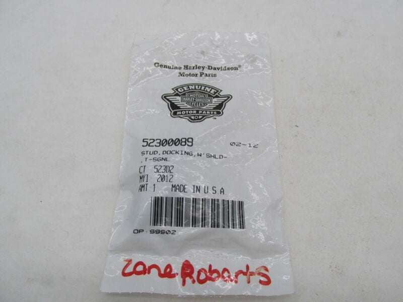 Harley Davidson Genuine NOS Windshield Turn-Signal Docking Stud 52300089