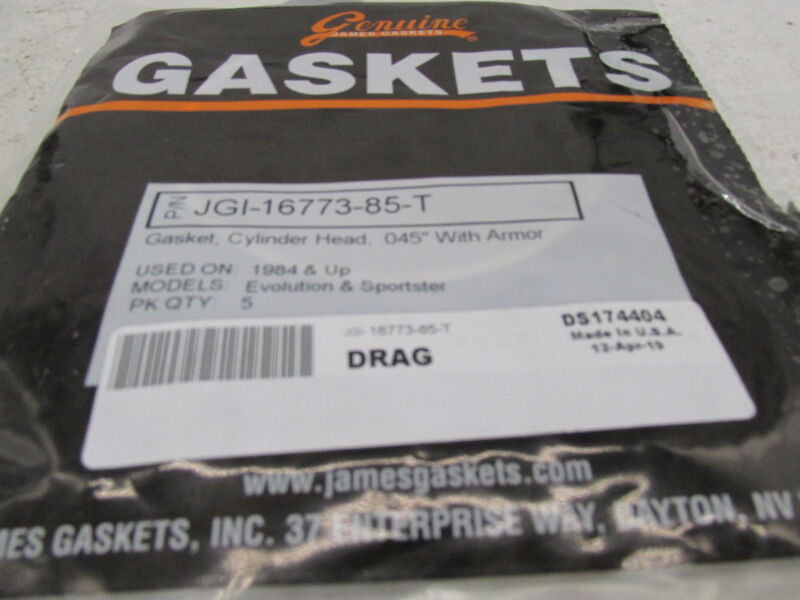 Lot of 6 Harley Davidson James Gasket Head Gaskets JGI-16773-85-T
