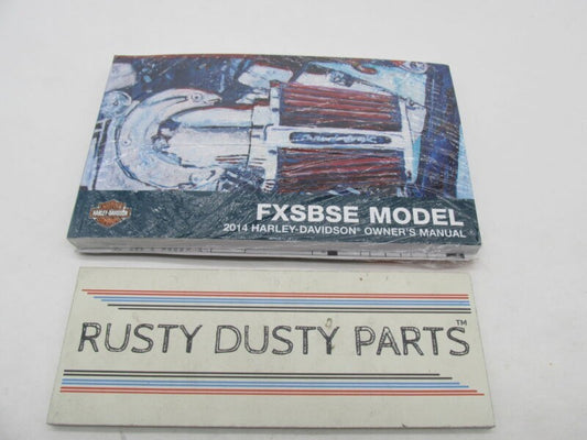 Harley Davidson Official Sealed 2014 FXSBSE Breakout CVO Owner's Manual 99397-14