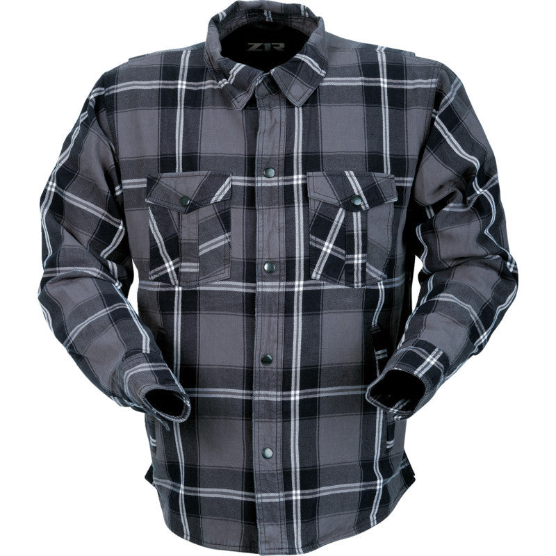 Z1R Ashwood Flannel Shirts Gray 4XL 3040-3291