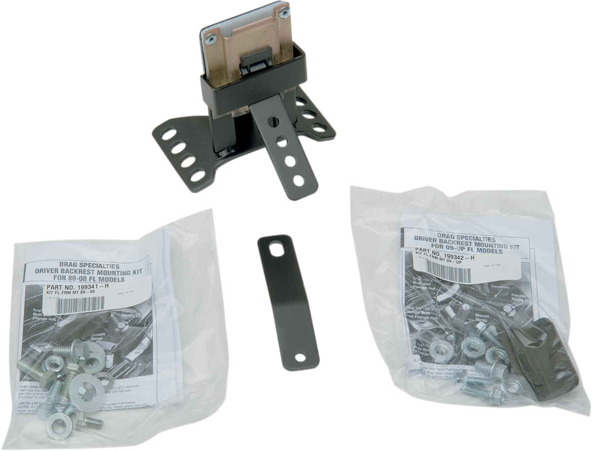 Drag Specialties Driver Backrest Kit for OEM Dresser/Touring Seat EZ Glide Re...