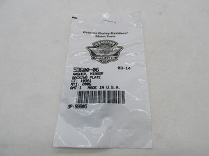 Harley Davidson Genuine Black Mirror Backing Plate Washer 53600-06