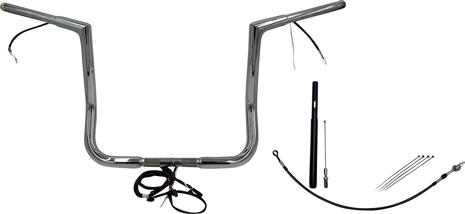 Fat Baggers, Inc. Plug & Play EZ Install 1-1/4" Flat Top Handlebar Kit 702216