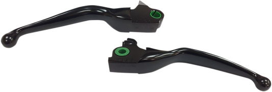 Drag Specialties Smooth Wide Blade Lever Set Black 0610-1979