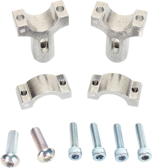 Moose Racing Inner Mount Clamp for Aluminum Handguards Silver 0635-1031
