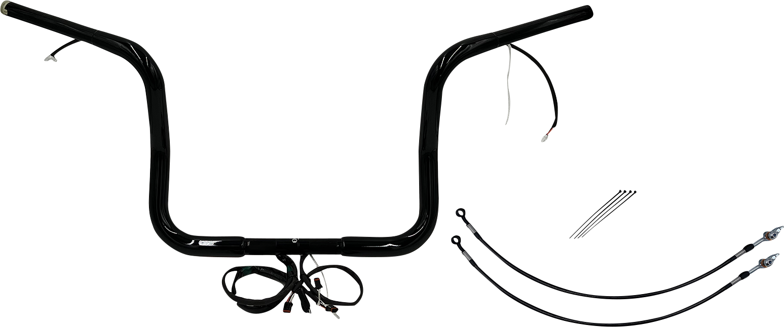 Fat Baggers, Inc. Plug & Play EZ Install 1-1/4" Round Top Handlebar Kit 902512-B