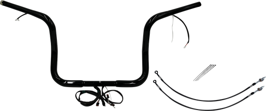 Fat Baggers, Inc. Plug & Play EZ Install 1-1/4" Round Top Handlebar Kit 902512-B