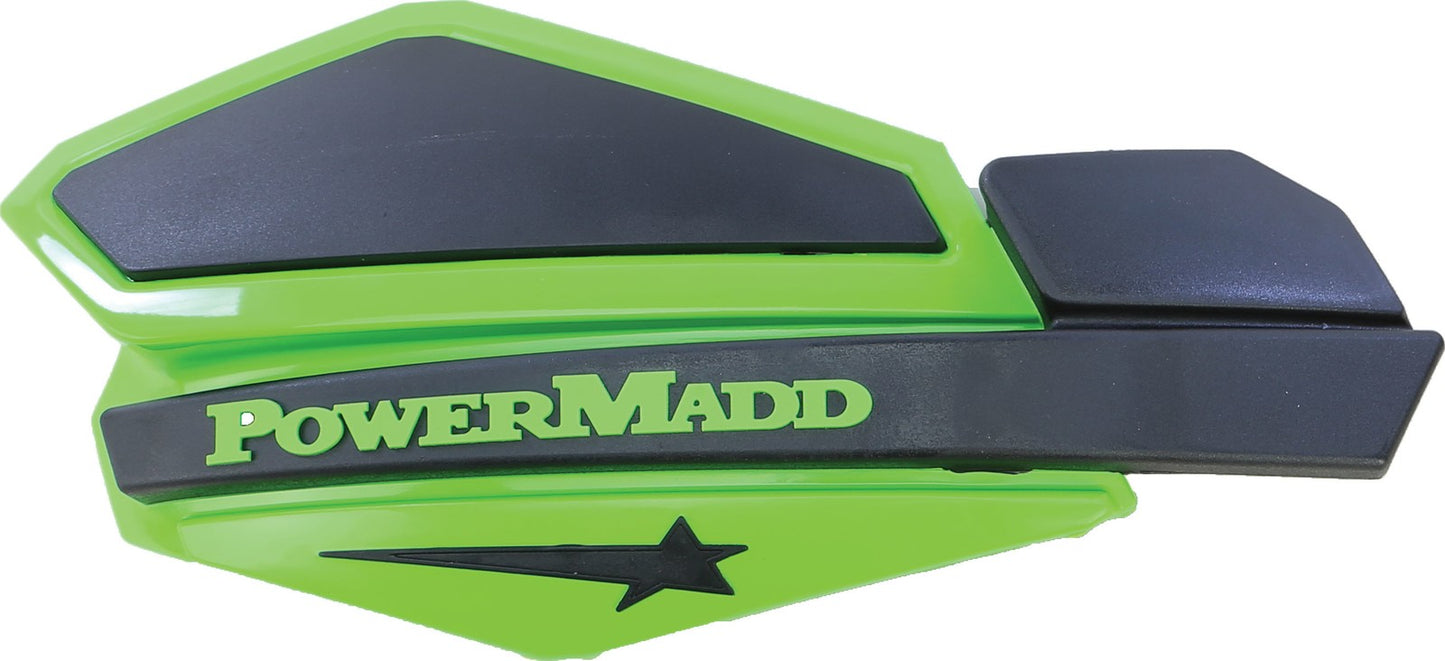 Powermadd Star Series Handguards Green/Black 34203