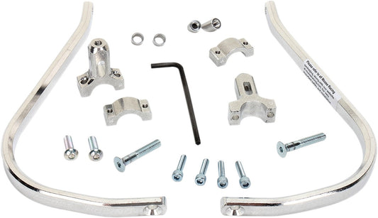 Moose Racing Aluminum Handguards Silver 0635-1024