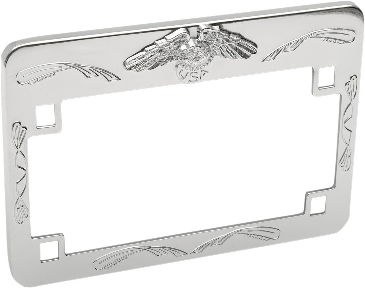 Emgo Eagle License Plate Frame Chrome 86-42630