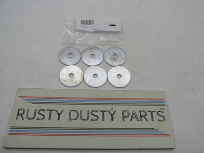 Lot of 6 Harley Davidson Genuine NOS 9/32" X 1-3/8" X 1/16" Washers 6257W