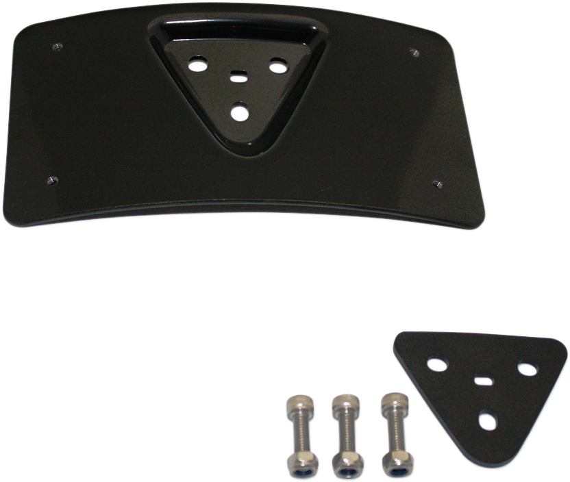 Custom Dynamics Radius License Plate Mount Black CD-PFM-B