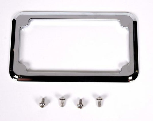 Cycle Visions Beveled License Plate Frame Chrome CV-4615