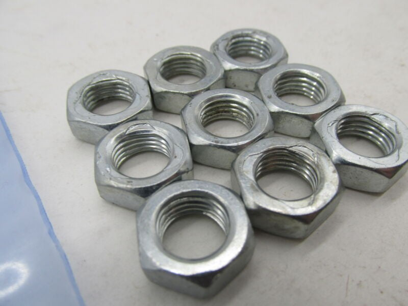 Lot of 9 Harley Davidson Genuine Chrome Hex Locking Nuts 7789