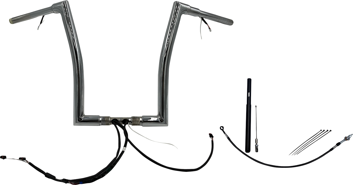 Fat Baggers, Inc. Plug & Play EZ Install 1-1/2" Flat Top Handlebar Kit 612916