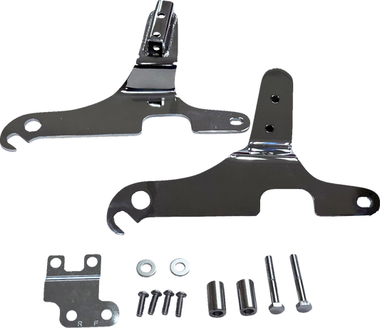 Drag Specialties Sissy Bar Side Plates Chrome 1504-0112