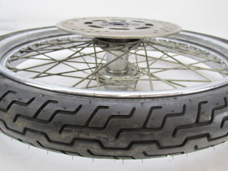 Harley Davidson 21 X 2.5 Front Chrome Wheel & Tire w/ Single Disc 44138-83A