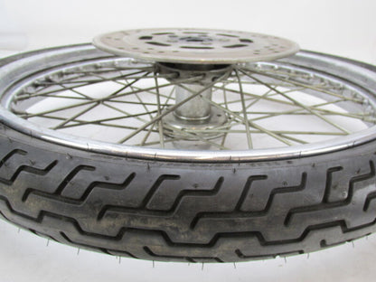 Harley Davidson 21 X 2.5 Front Chrome Wheel & Tire w/ Single Disc 44138-83A