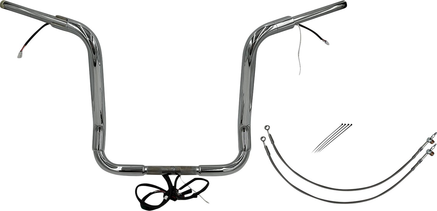 Fat Baggers, Inc. Plug & Play EZ Install 1-1/2" Round Top Handlebar Kit 801516