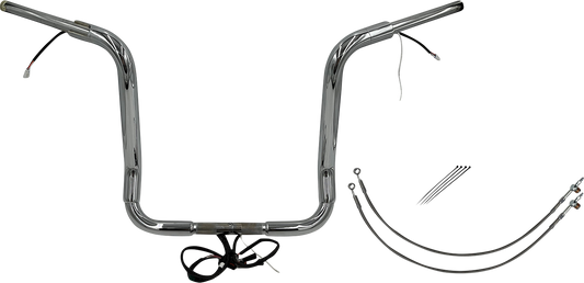 Fat Baggers, Inc. Plug & Play EZ Install 1-1/2" Round Top Handlebar Kit 801516