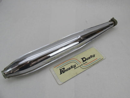 Harley Davidson Aermacchi Genuine Chrome Exhaust Muffler Excellent Con