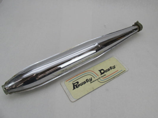 Harley Davidson Aermacchi Genuine Chrome Exhaust Muffler Excellent Con
