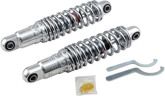 Drag Specialties Premium Ride-Height Adjustable Shocks 1310-1671 Chrome