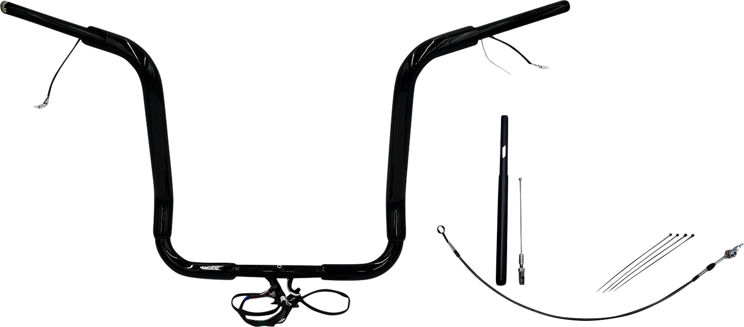 Fat Baggers, Inc. Plug & Play EZ Install 1-1/2" Round Top Handlebar Kit 812416-B
