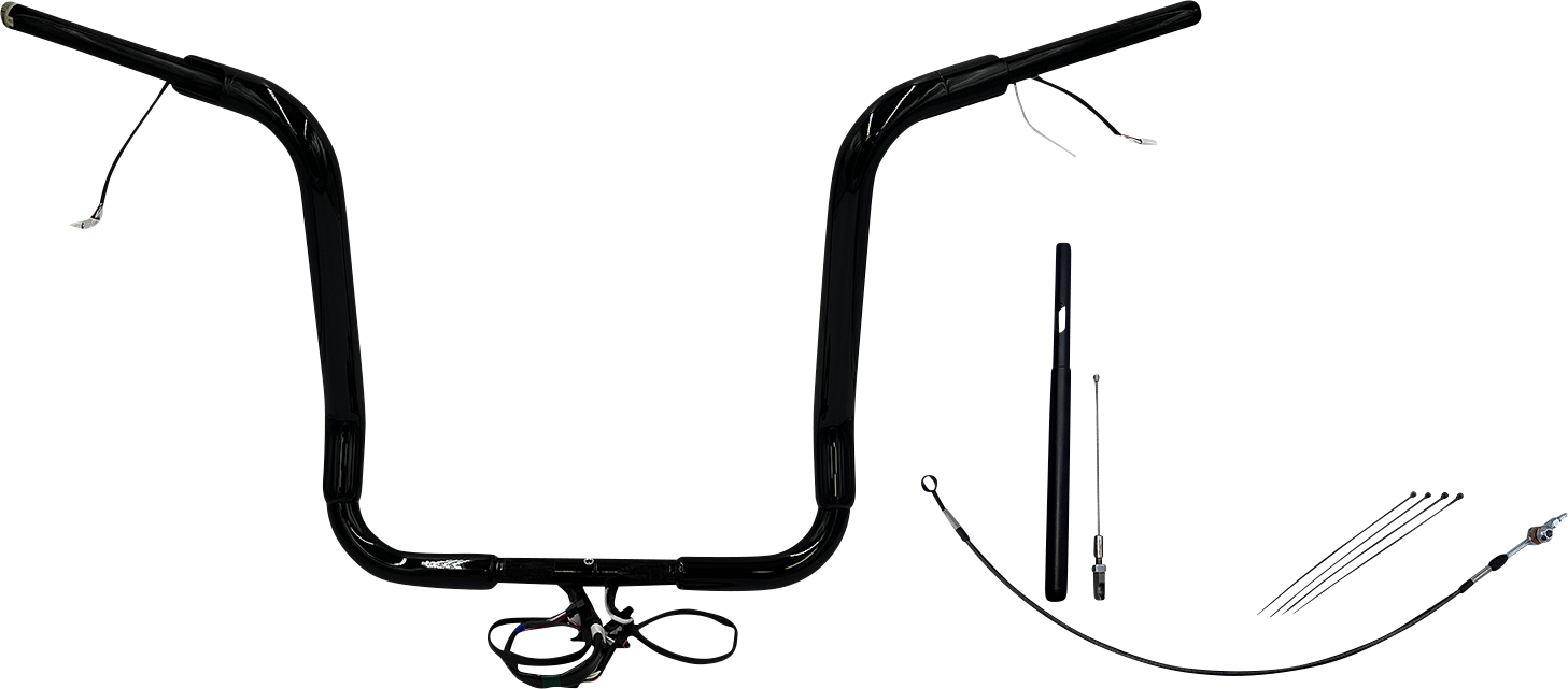 Fat Baggers, Inc. Plug & Play EZ Install 1-1/2" Round Top Handlebar Kit 812416-B