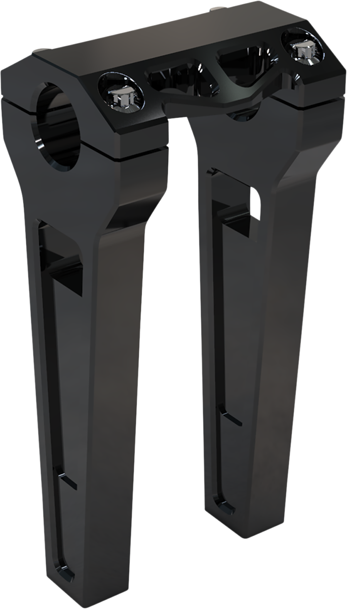 LA Choppers Risers 8" - 1-1/4" Clamping Black Anodized LA-7480-08B