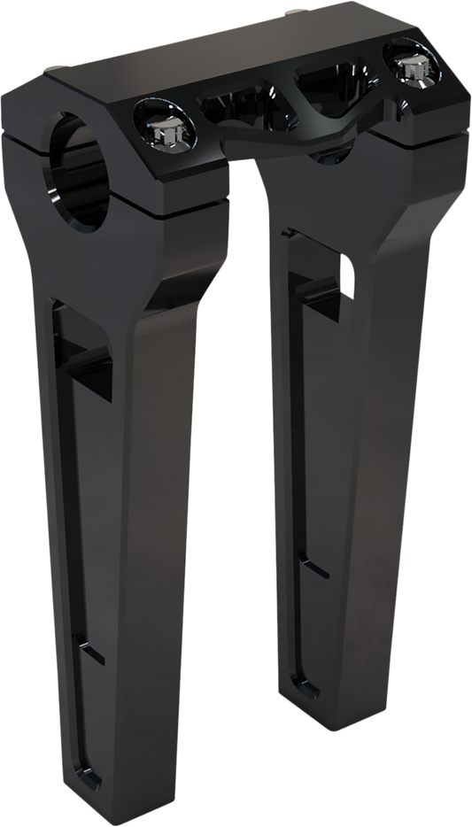 LA Choppers Risers 8" - 1-1/4" Clamping Black Anodized LA-7480-08B
