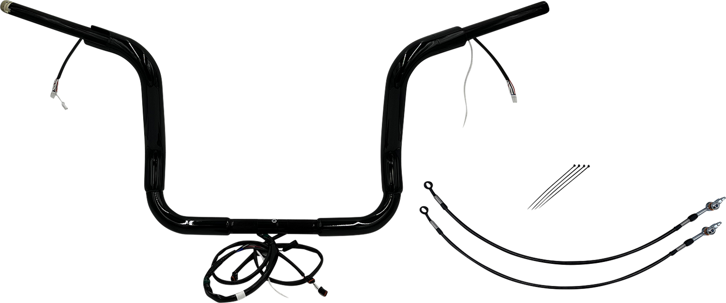 Fat Baggers, Inc. Plug & Play EZ Install 1-1/2" Round Top Handlebar Kit 802512-B