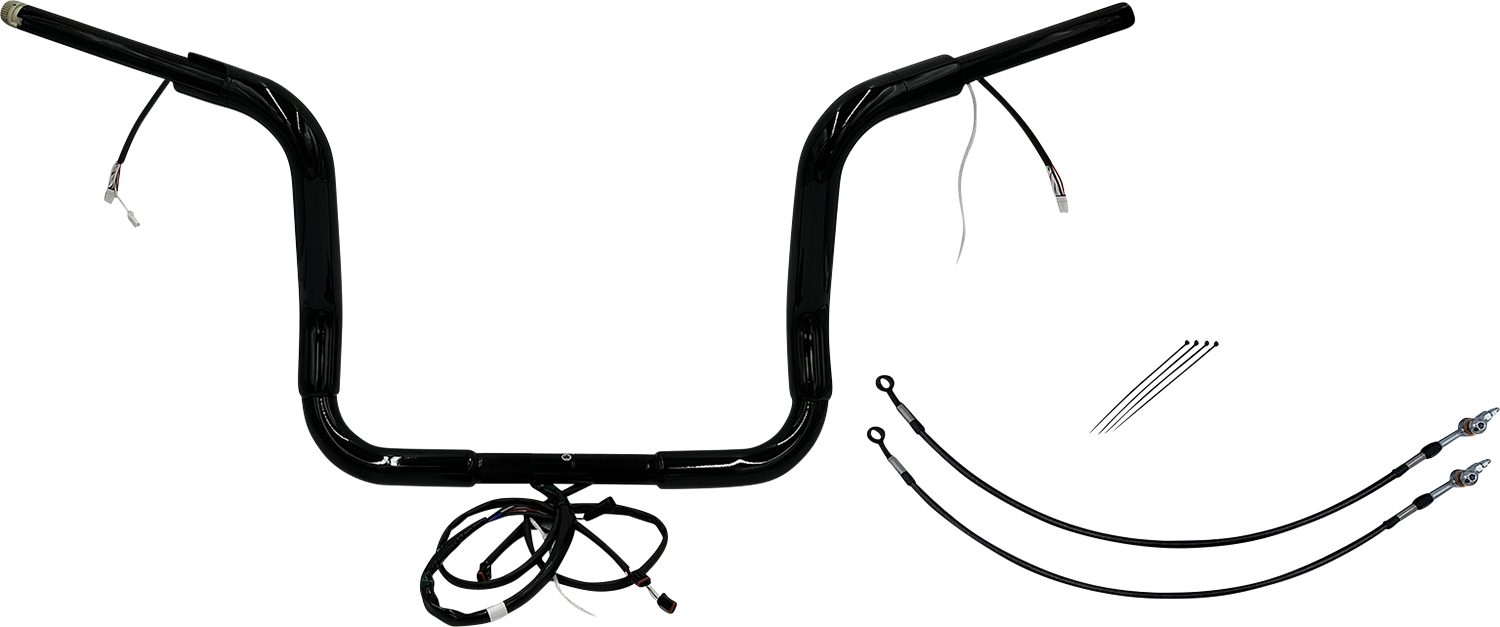 Fat Baggers, Inc. Plug & Play EZ Install 1-1/2" Round Top Handlebar Kit 802512-B